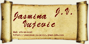 Jasmina Vujević vizit kartica